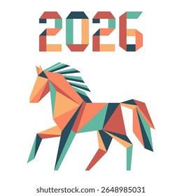 New Year Horse Symbol 2026 Chinese Zodiac Origami