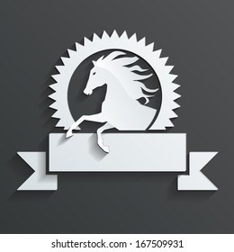 new year horse vector