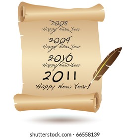 New Year icon 2011 vector
