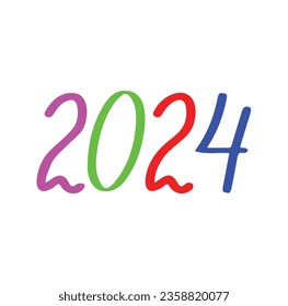 new year icon 2024, happy new year everyone.