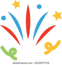 New Year Icon for Celebrating the Arrival of a Joyous New Year and Festivities