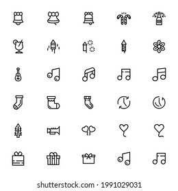 New year icon or logo isolated sign symbol vector illustration - Collection of high quality black style vector icons
