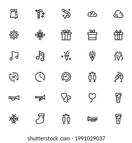 New year icon or logo isolated sign symbol vector illustration - Collection of high quality black style vector icons

