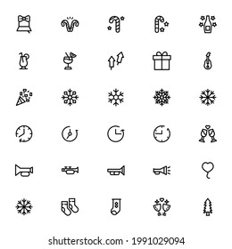 New year icon or logo isolated sign symbol vector illustration - Collection of high quality black style vector icons
