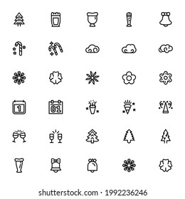 New year icon or logo isolated sign symbol vector illustration - Collection of high quality black style vector icons
