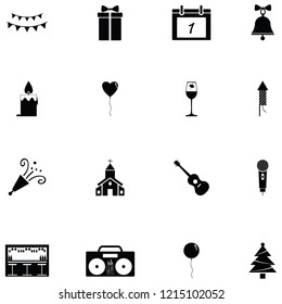 new year icon set