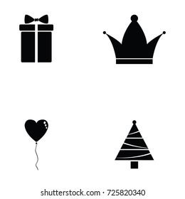 new year icon set