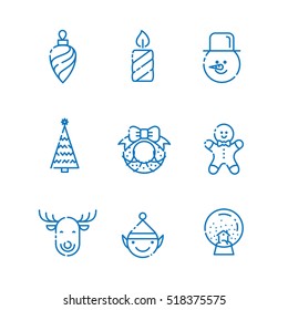 New Year, Icon Set, icon Pack, UX, Holiday Flat, Holiday, Christmas, Xmas, Web, Icon, Pictograms