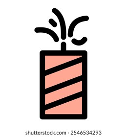 Symbol für das neue Jahr - Symbol für Feuerwerkskörper