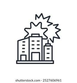 New Year icon. vector.Editable stroke.linear style sign for use web design,logo.Symbol illustration.