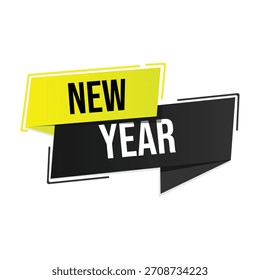 new year icon with white background