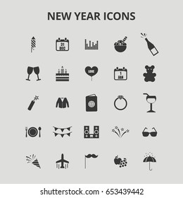 New Year Icons