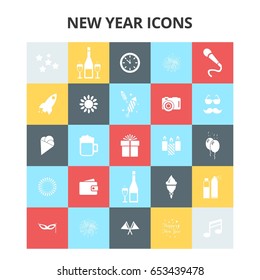 New Year Icons