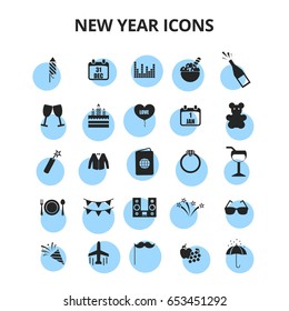 New Year Icons