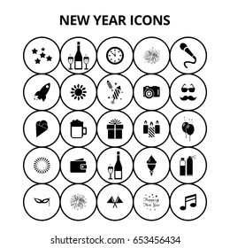 New Year Icons