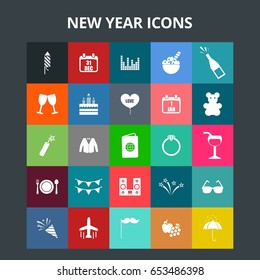 New Year Icons