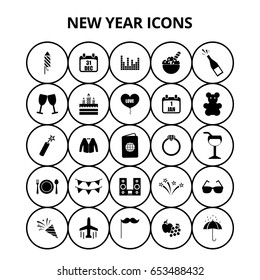 New Year Icons