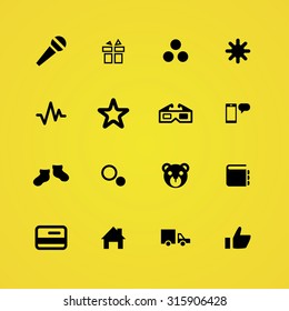 new year icons universal set for web and mobile