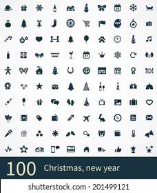 new year Icons Vector set