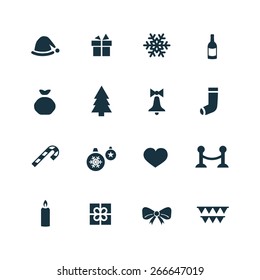 new year Icons Vector set