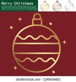 New Year Icons.Christmas Party Elements.Vector Illustration