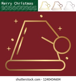 New Year Icons.Christmas Party Elements.Vector Illustration