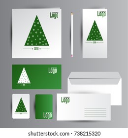 New year identity. Cards design.