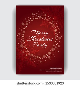 New Year illustration card. Merry Christmas and Happy New Year Greeting Card.