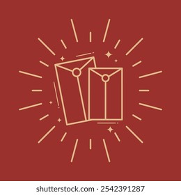 New Year illustration element: Red envelope
