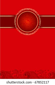 New year label background - spring festival