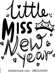 New Year Lettering Quotes For Cards, T-Shirt Design. Lettering Typography Quote Poster Inspiration Motivation Lettering Quote Illustration