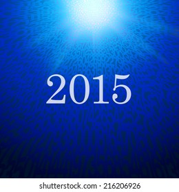 New year lights background. 2015 Year. Vector illustration.