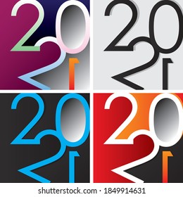 La postal del logo del año nuevo