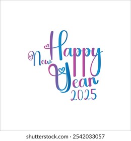 New year logo typography happy new year art