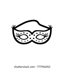 New year mask icon