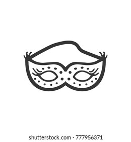 New year mask icon