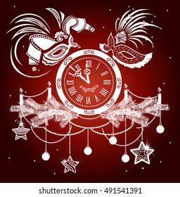 New Year masquerade party