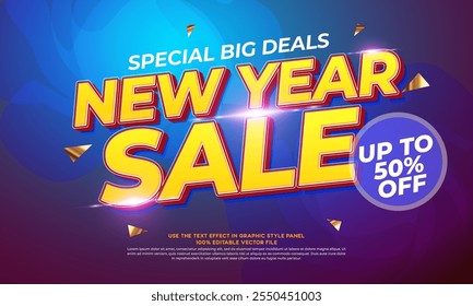 New year mega sale background promotion suitable to use on new year event. vector sale illustration