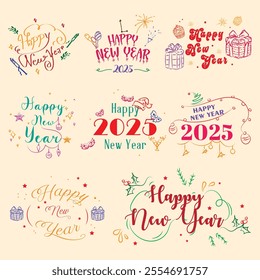 New year and Merry Christmas 2025 celebrated all over world