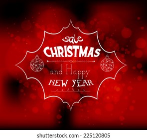 new year merry christmas light vector background