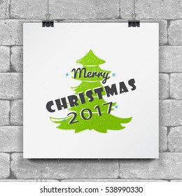 New Year and Merry Christmas. Christmas shopping. Year of the rooster. Detailed elements. Old retro vintage grunge. Typographic labels, stickers, logos and badges. Flat vector illustration