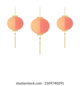 New year mid autumn lantern border decoration