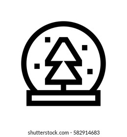 New year mini line, icon, background and graphic. The icon is black and white, linear  flat, vector, pixel perfect, minimal, suitable for web and print. 