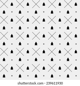 New Year minimalistic pattern