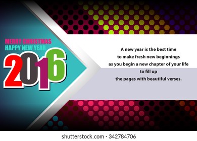 new year modern card, Vector Illustration