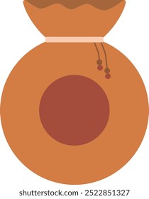 new year money bag illustration