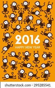 New Year Monkey illustration