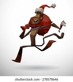 New Year Monkey, vector