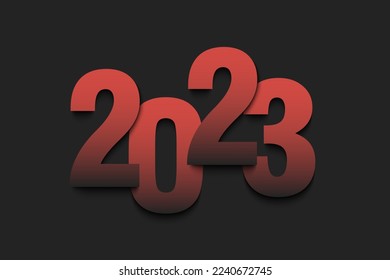 New Year numbers 2023 on an isolated background. Creative design pattern for greeting card, banner, poster, flyer, party invitation, calendar. Vector illustration