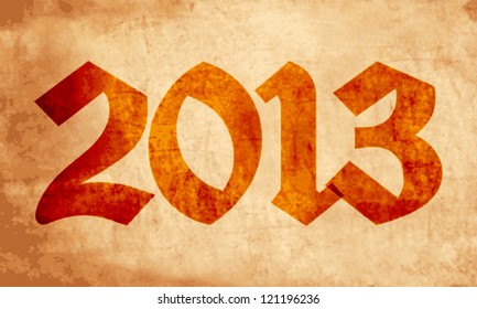 New Year on parchment
